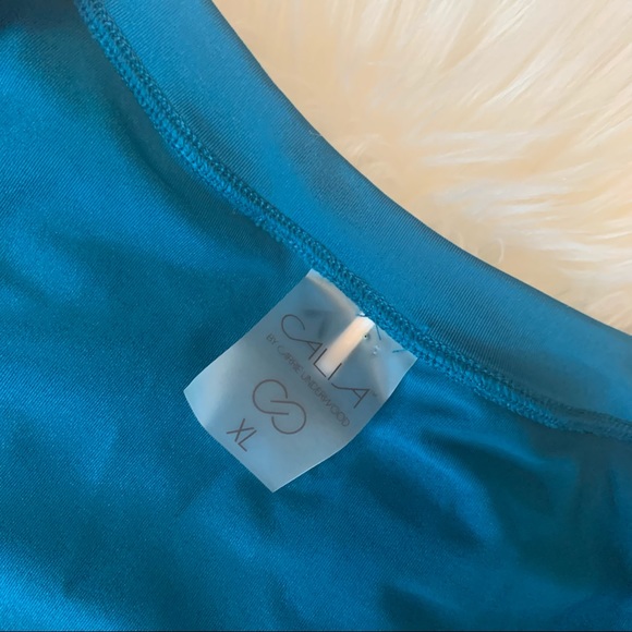 CALIA Carrie Underwood Brand Top Cold Shoulder Shirt XL Blue Long Sleeve - Picture 5 of 10